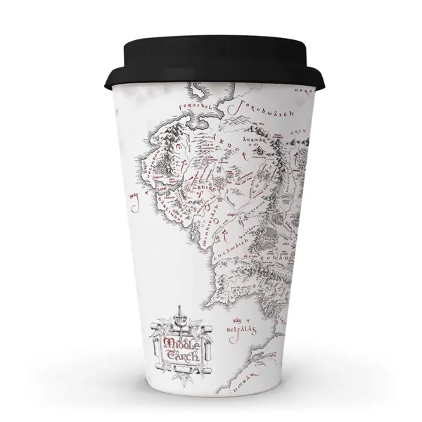 vaso café mapa tierra media