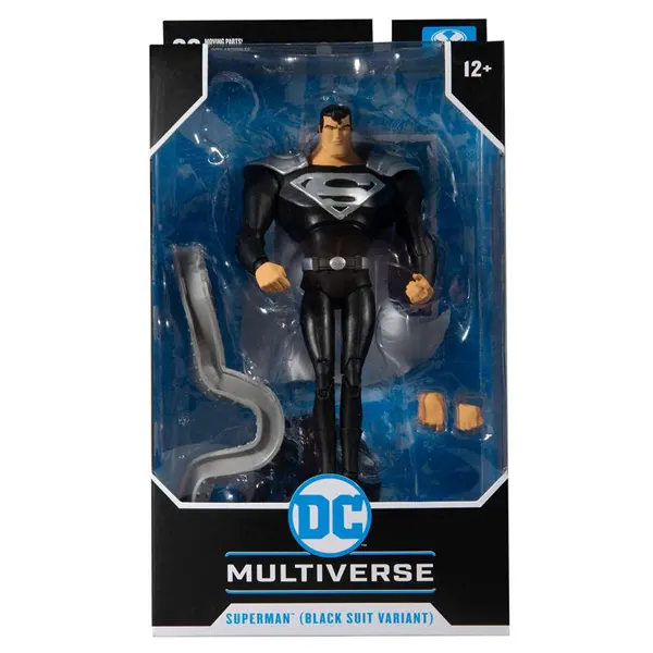 figura superman black suit caja