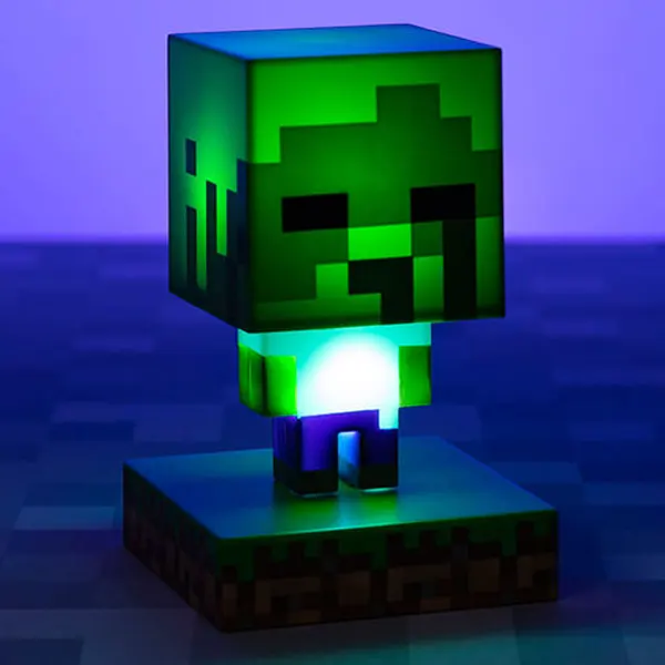 lampara iluminada zombie minecraft