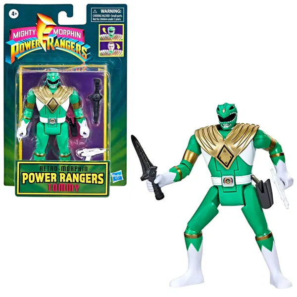 figura power ranger retro verde Tommy